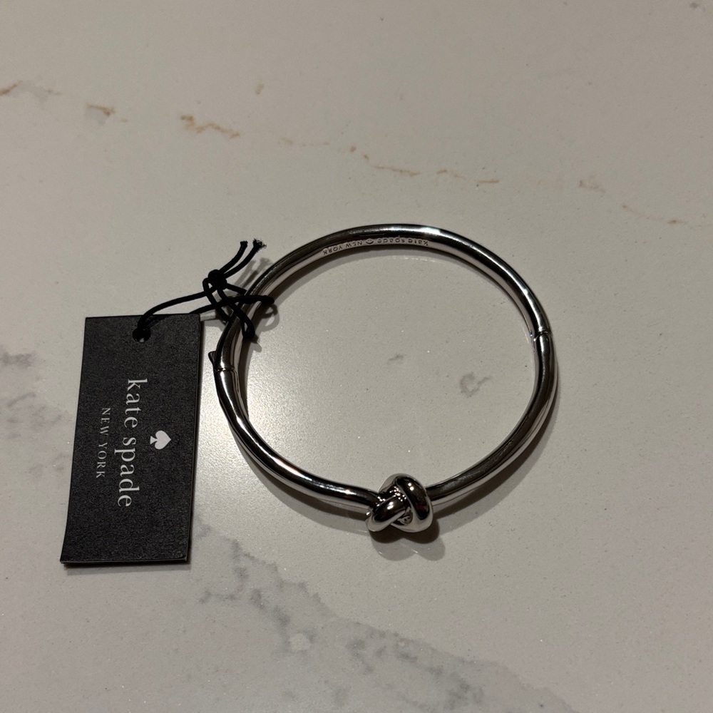NWT Kate Spade Silver Sailors Knot Bangle